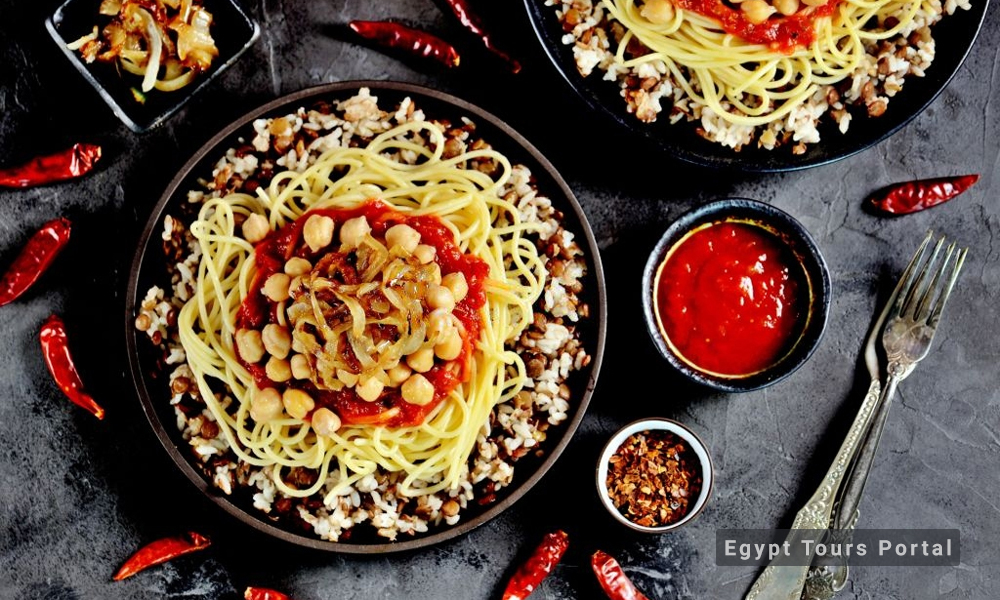Kushari - Egyptian Food - Egypt Tours Porta