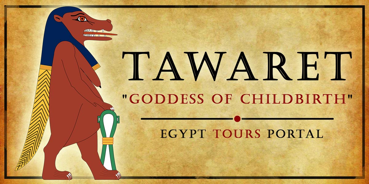 Tawaret, Goddess of Childbirth - Ancient Egyptian Gods And Goddesses - Egypt Tours Portal