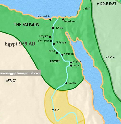 Ancient Egypt Map 979 AD - Egypt Tours Portal