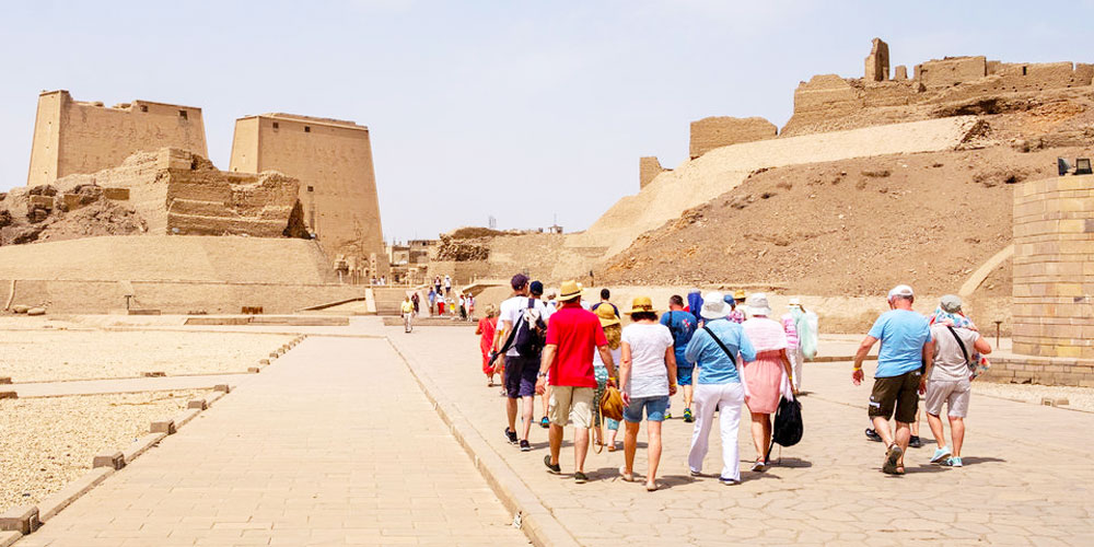 Group at Philae Temple - Egypt Tours Portal