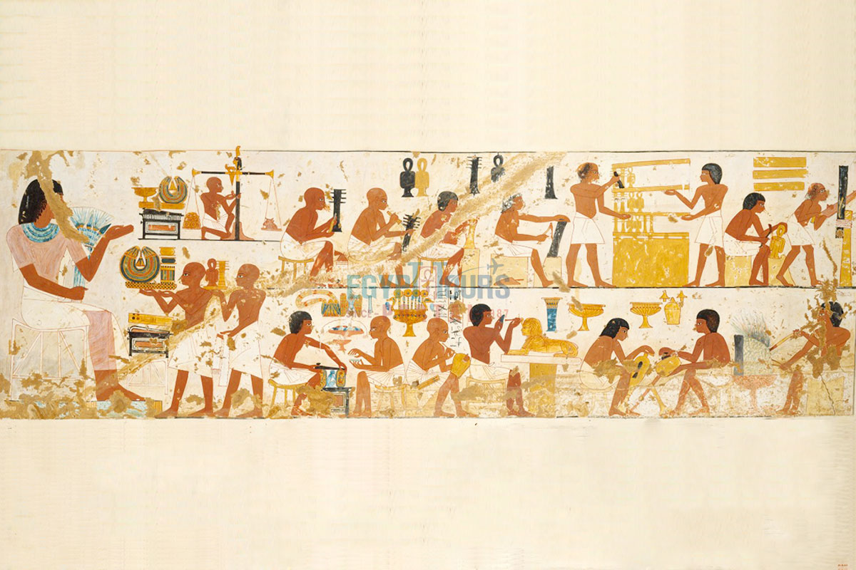 Inscriptions of Workers on a wall in Deir el Medina