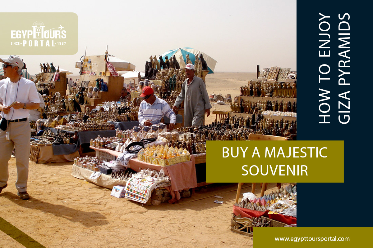 Souvenirs at Giza Pyramids - Egypt Tours Porta