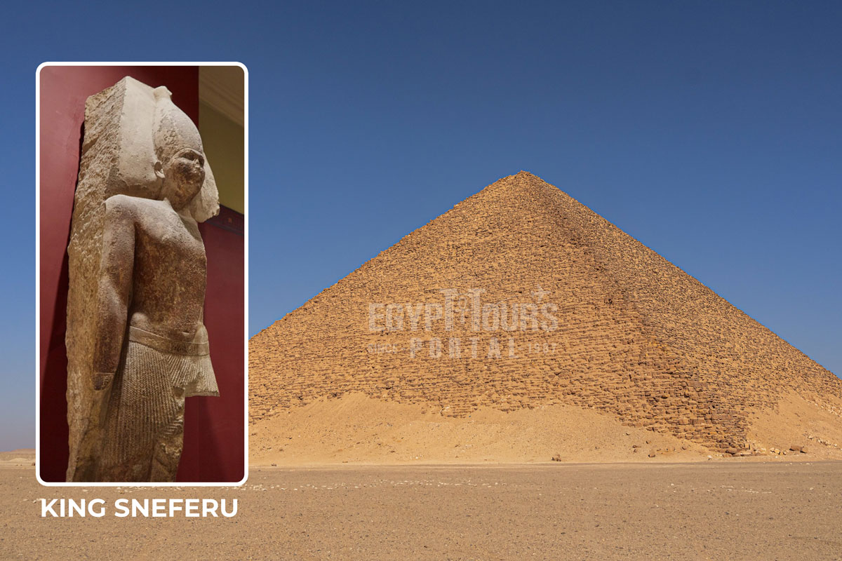 King Sneferu Owner of the Red Pyramid - Egypt Tours Portal