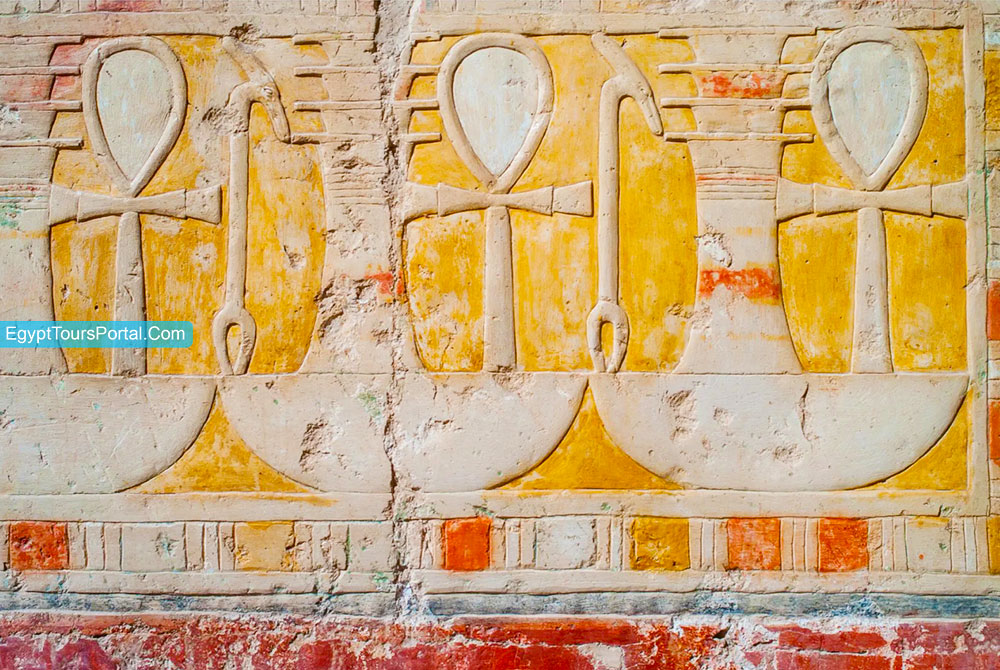 Ancient Egyptian Symbols at Deir el Bahari - Egypt Tours Portal