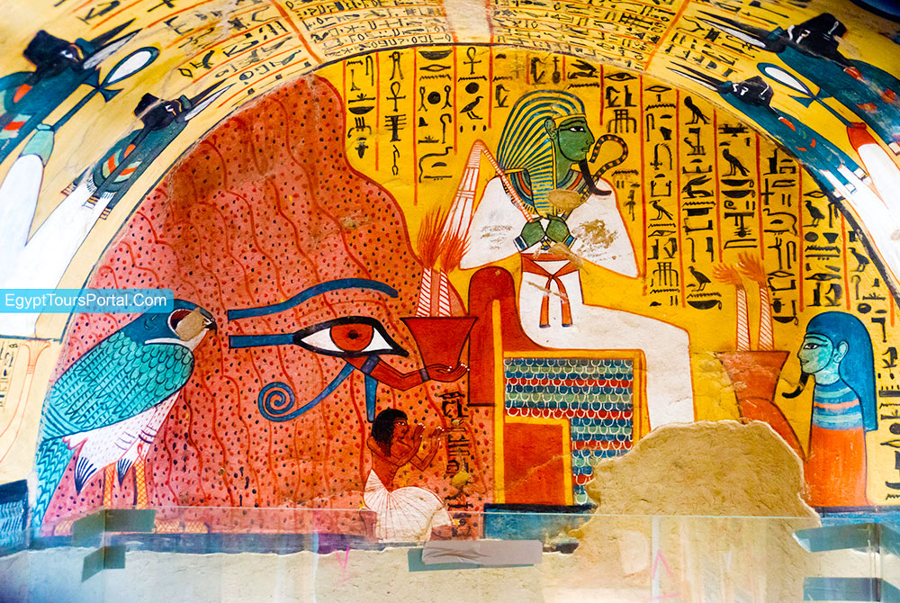 Ancient Egyptian Symbols at Tomb of Pashedu - Egypt Tours Portal