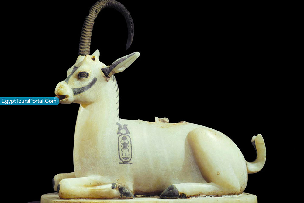 Golden Ibex Amulet - Ancient Egyptian Symbols - Egypt Tours Portal