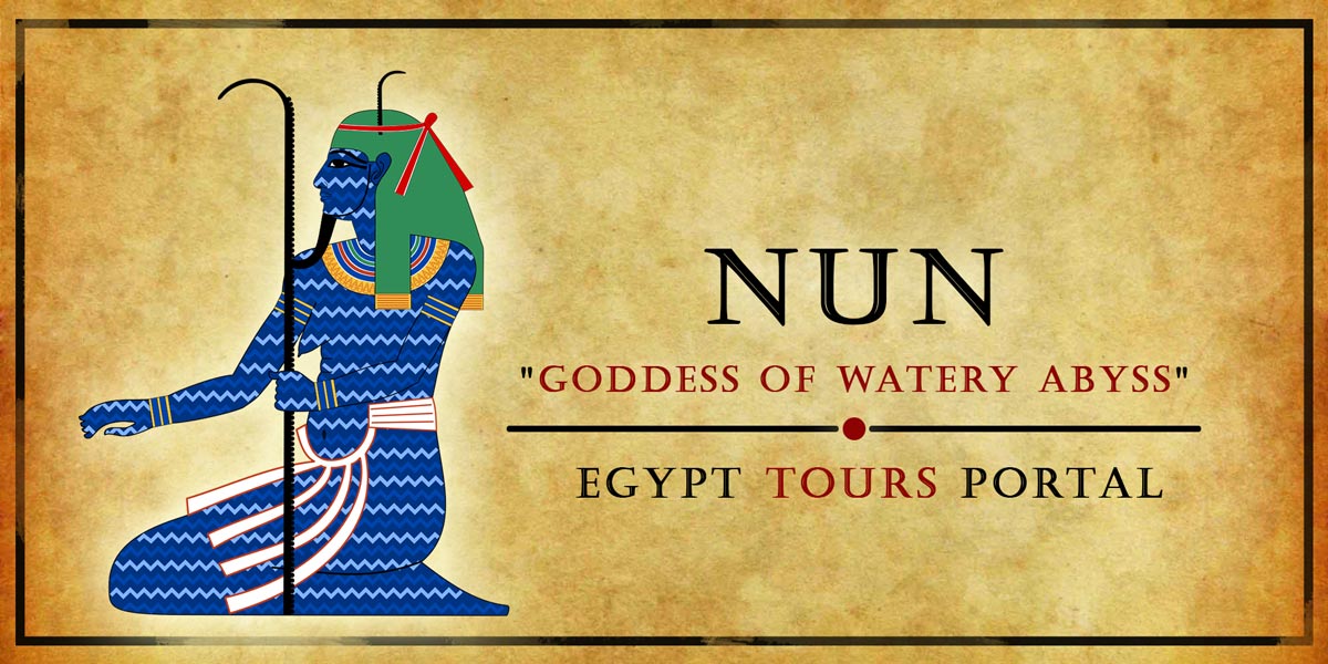 Nun Goddess of Watery Abyss - Ancient Egyptian Gods And Goddesses - Egypt Tours Portal