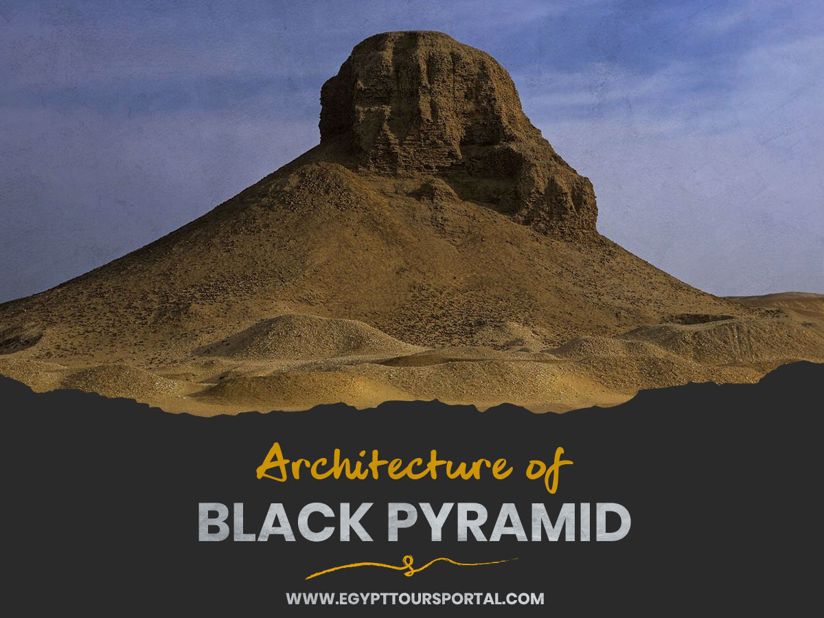 Architecture of the Black Pyramid of Amenemhat III - Egypt Tours Portal