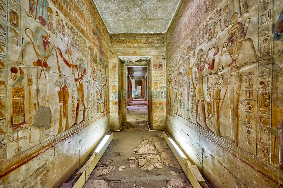 Chapel of Osiris at the Abydos Temple of King Seti I - Egypt Tours Portal