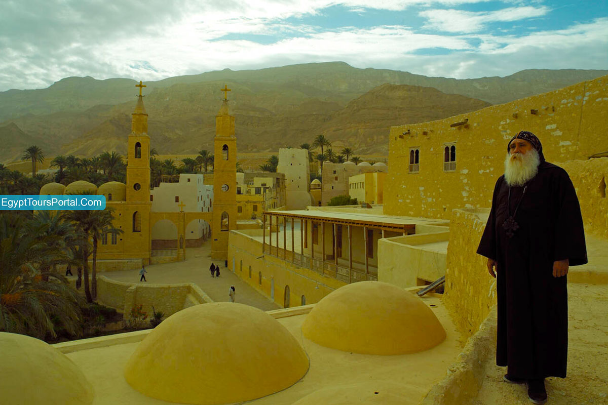 St Anthony Monastery Monks - Egypt Tours Portal