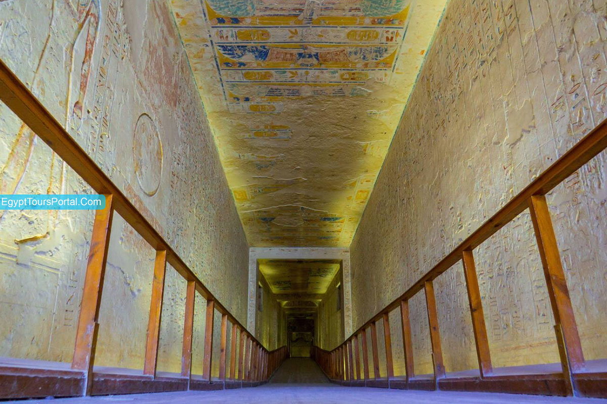 Walkway of Ramses IV Tomb - Egypt Tours Portal