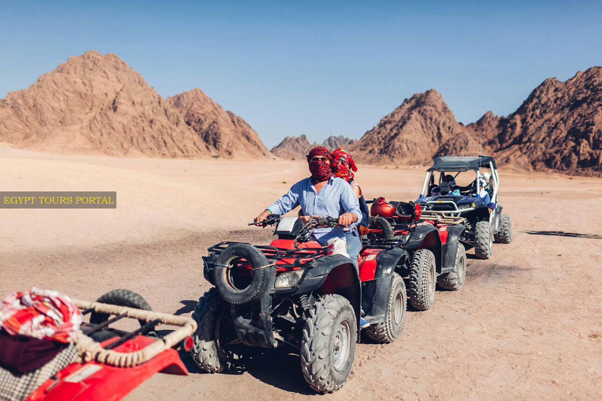 Couples Enjoy Safari by Quad in the Sinai Desert - Egypt Tours Portal