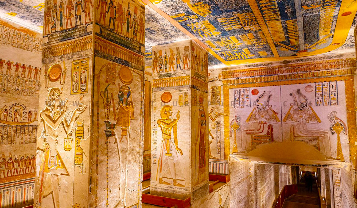 Ramesses Vi Tomb at Valley of the Kings, Luxor - Ancient Egyptian Architecture - Egypt Tours Portal