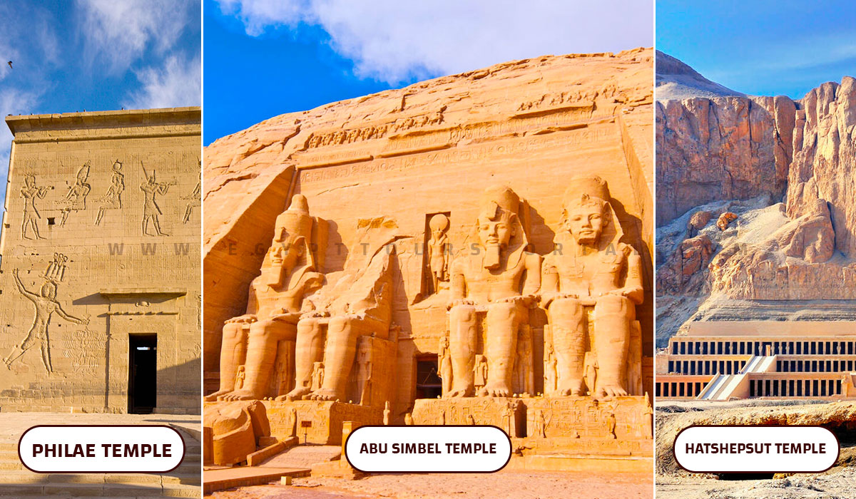 Temples of Abu Simbel, Philae Temple & Hatshepsut Temple - Ancient Egyptian Architecture - Egypt Tours Portal