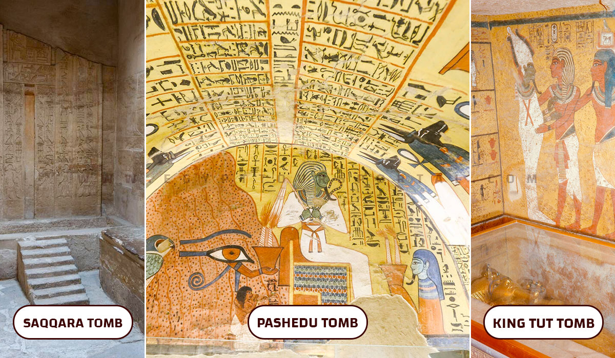 Tombs of Pashedu, Saqqara & King Tut - Ancient Egyptian Architecture - Egypt Tours Portal