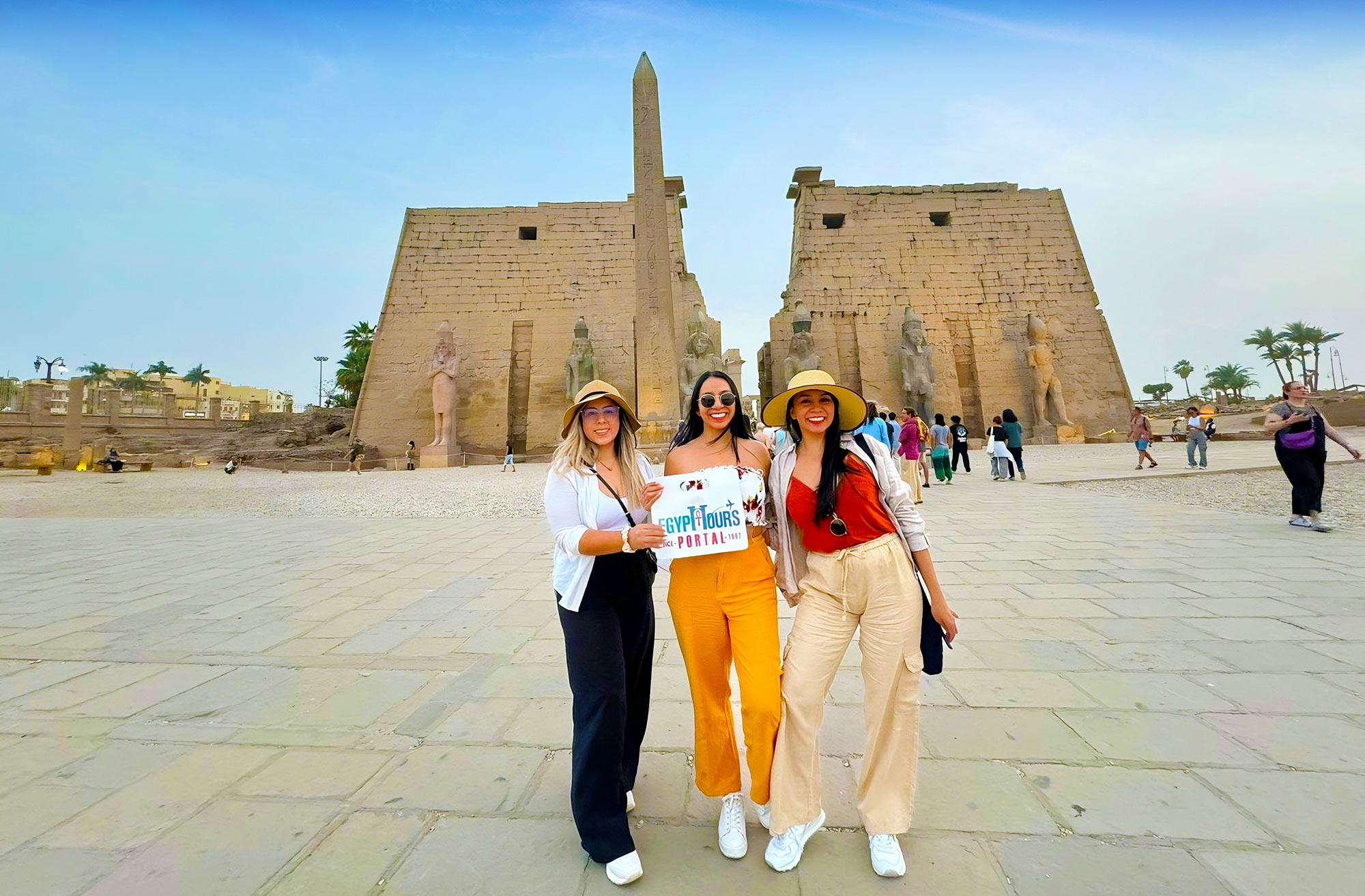 Egypt Tours Portal Clients at Luxor Temple