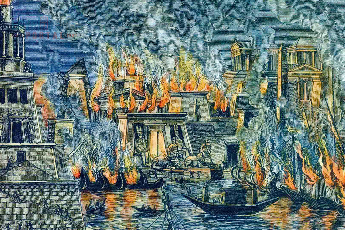 Destruction of the Library of Alexandria - Egypt Tours Portal