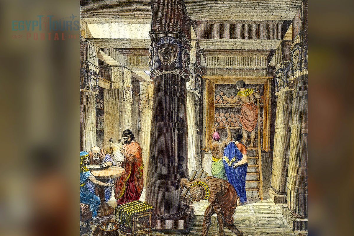 The Content of Library of Alexandria - Egypt Tours Portal