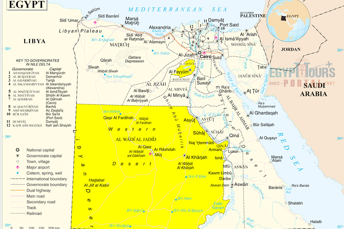 Location Of The Western Desert - Egypt Tours Portal