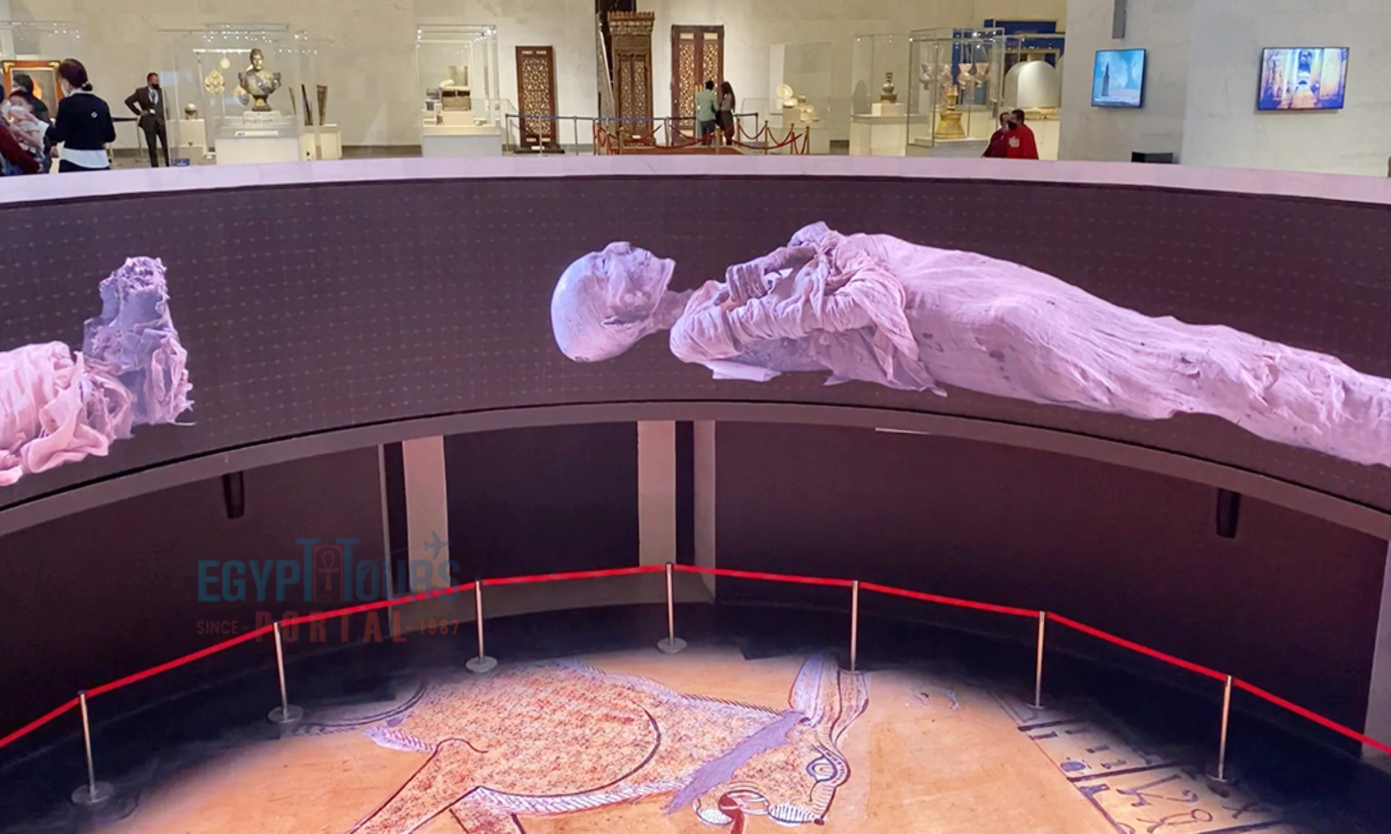 The Royal Mummy Room in the National Museum of Egyptian Civilization - Egypt Tours Portal