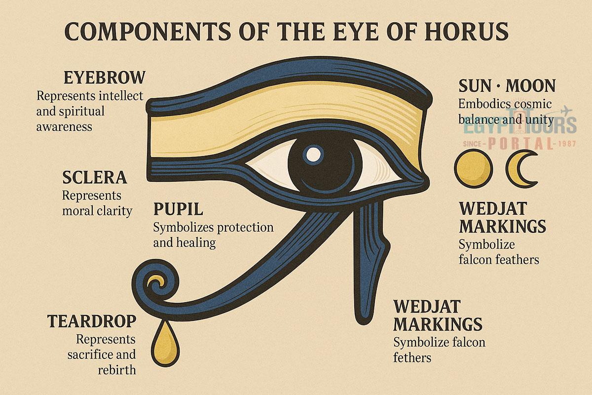 Components of the Eye of Horus - Egypt Tours Portal