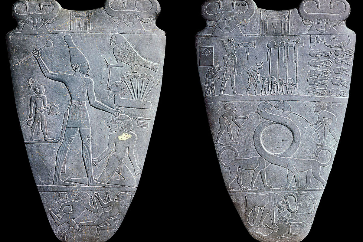 Narmer Palette Animals - Egypt Tours Portal