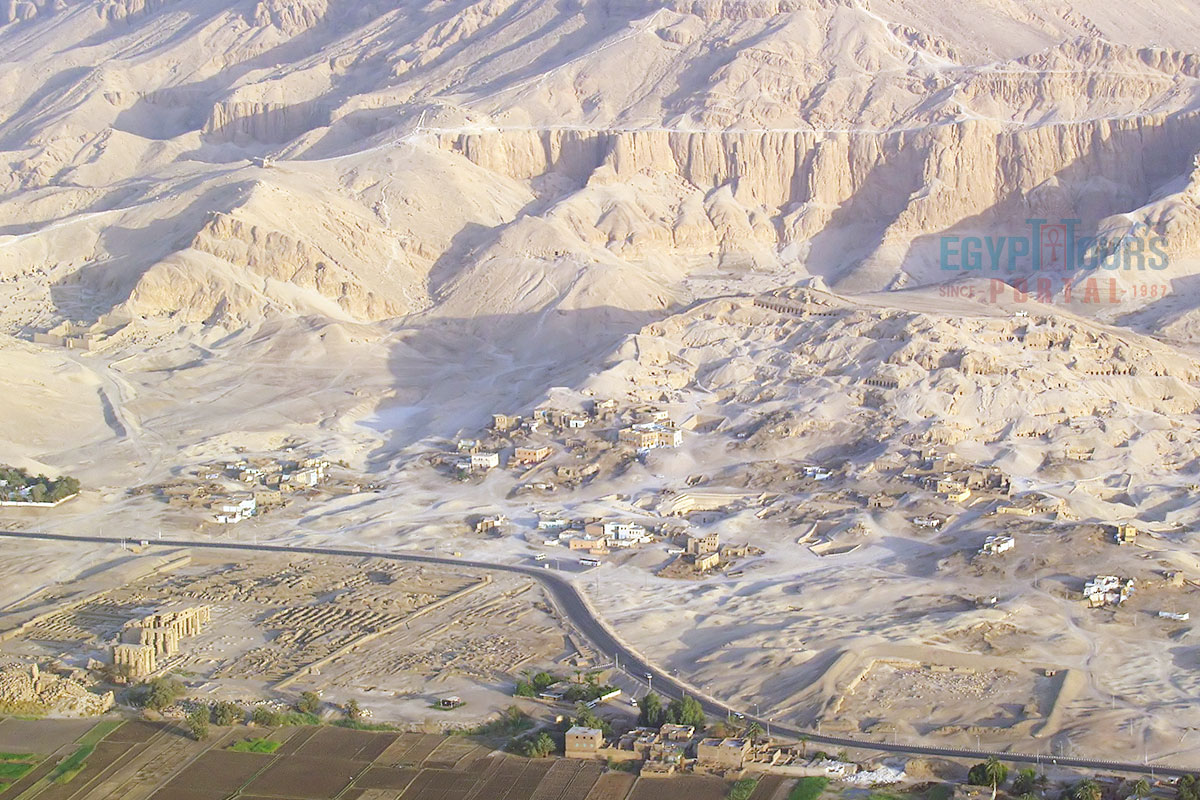 Location of Valley of the Nobles - Egypt Tours Portal